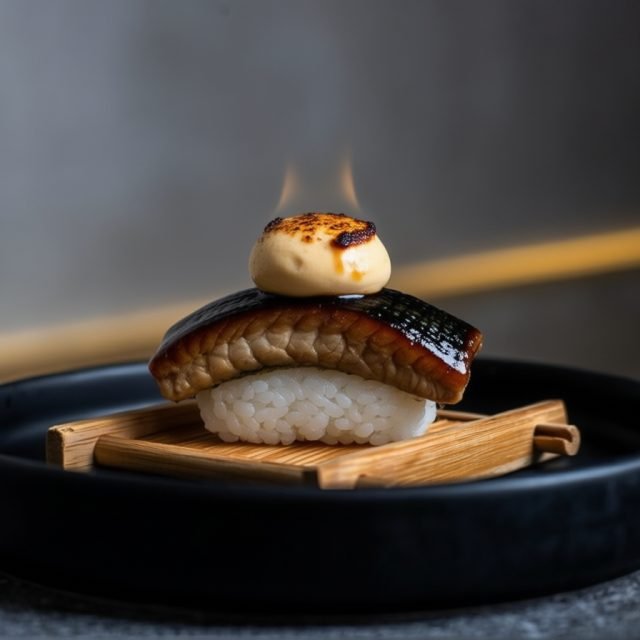 Nigiri de Anguila Foie Gras